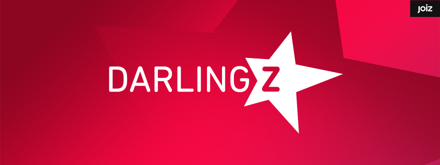 Von okamo aus Berlin gestaltetes Format-Logo-Design der Fernsehshow „Darlingz“ des Schweizer Web- und Fernsehsenders JOIZ