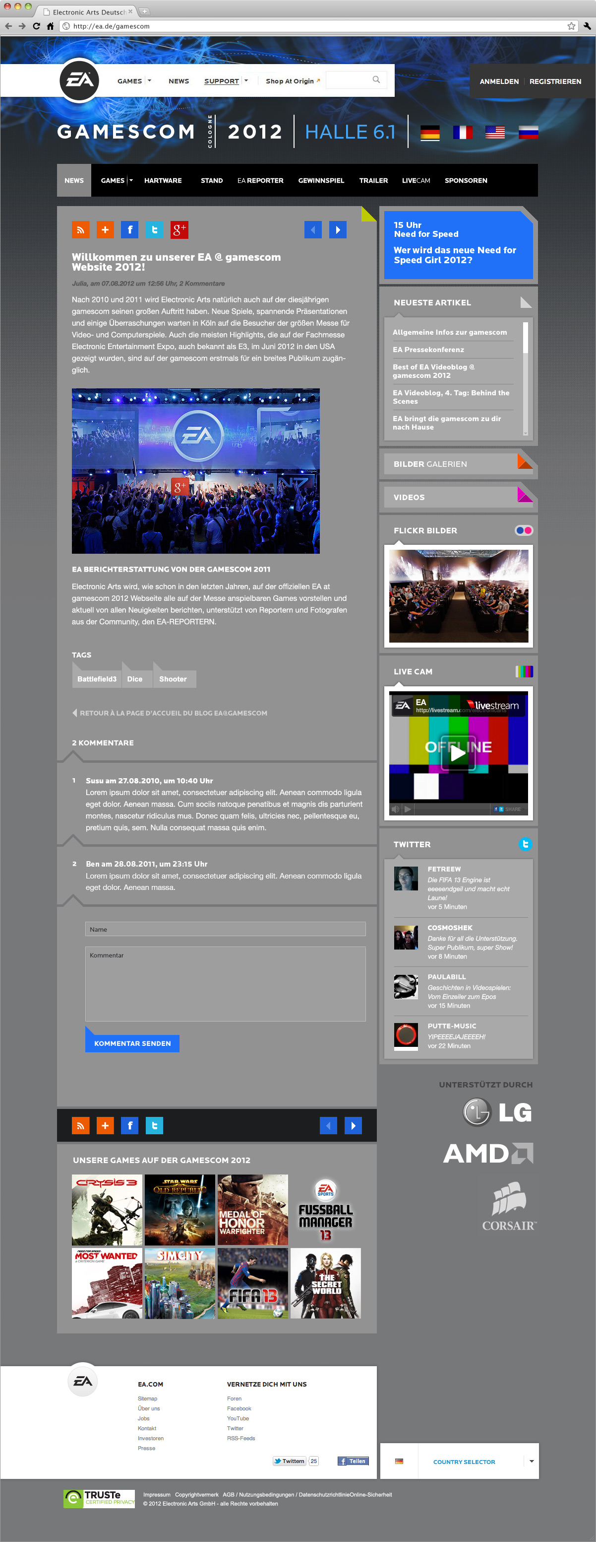 Webdesign-artikelseite-ea-electronic-arts-at-gamescom-2012-cologne